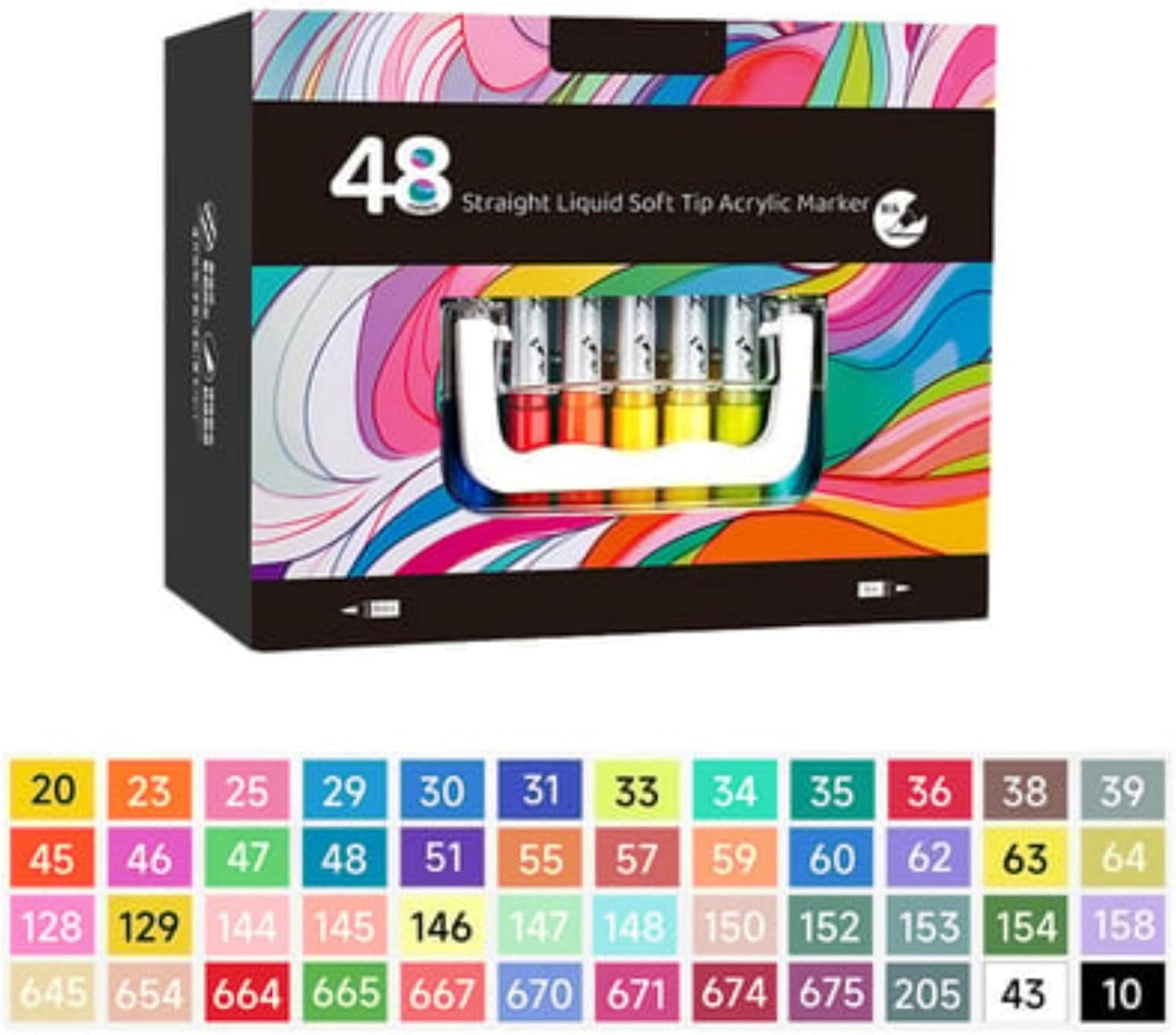 Acrylic Paint Markers Set, Drawing Marker Pen, Acrylic Paint Pens Extra Fine Tip Acrylic Paint Markers, For Rock Painting, Plastic, Ceramic, Stone, Wood, DIY