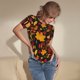 thumbnail image 3 of Fotbe Autumn Maple Leaves A Body de Mujer con Cuello Redondo y Mangas Cortas, Sin Mangas Ajustado, Suave, Cómodo y Básico-Medium, 3 of 7