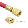 thumbnail image 3 of Uxcell 1.5m 1/4 SAE to 5/16 SAE Thread Connector 800PSI Refrigeration Charging Hose Tube Red, 3 of 5