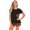 Black, variant on Womens Pajamas Set Shorts Soft Lounge Sets Short Sleeve Casual Sleepwear Pjs