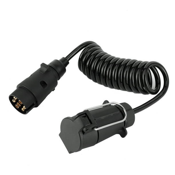 MASO 7-Pin Trailer Plug Socket – Waterproof Aluminum Housing, 12V Input, European Standard