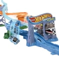 thumbnail image 4 of Hot Wheels RacerVerse Jurassic World Crash & Splash Track Set & Die-Cast Dinosaur Toy Car, 4 of 6