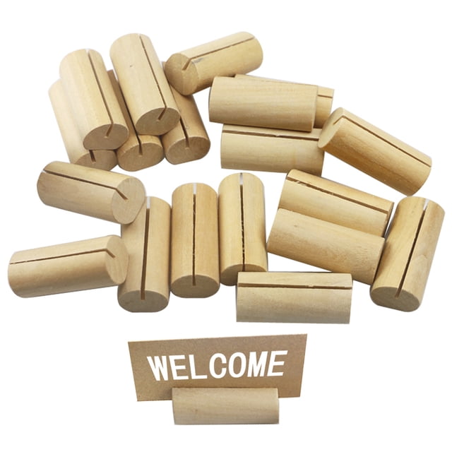 Adornos de boda tocones de madera natural sala de estar manualidades de tablero de mesa de madera titulares de titulares de titulares de artículos para fiestas Paquete de regalos de 20 Eigraketly HA012720-00