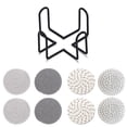 thumbnail image 2 of Posavasos Absorbentes de Agua Yuarrent para Bebidas Aislamiento Térmico Color Gris Claro, 2 of 6