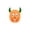 Orange, variant on Dog Chew Toys for Aggressive Chewers Small Medium Dogs, Latex Squeaky Alien Monster Toy with Funny Design, Interactive Teething Toy for Teeth Cleaning & Play，Purple
