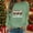 #197-Mint Green, variant on Craaazy Christmas Sweatshirts For Women Snowflake Printing Christmas Trees With Lights Printed Santa Graphic Long Sleeve Tops Gifts
