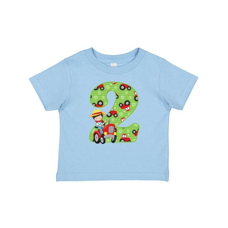 

Inktastic Tractor Boy 2nd Birthday Gift Baby Boy T-Shirt