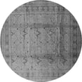 thumbnail image 1 of Ahgly Company Indoor Round Oriental Gray Traditional Area Rugs, 5' Round, 1 of 4