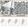 thumbnail image 5 of Light Blue Floral Swag Valances for Windows, Kitchen Curtains 36 Inch Length 2 Panels Set, Rustic Vintage Flowers Botanical Spring Short Curtains for Small Windows Rod Pocket Cafe Curtains 28"x36", 5 of 8