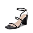 thumbnail image 1 of Sandalia DREAM PAIRS DWUMHS2529 Negra con Tacones Cuadrados y Bloque Grueso, 1 of 7
