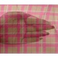thumbnail image 4 of oneOone Viscose Chiffon Light Brown Fabric Madras Check Craft Projects Decor Fabric Printed By The Yard 42 Inch Wide, 4 of 4