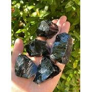 WHOLESALE Raw Black Obsidian, Natural Black Obsidian Stone, Natural Rough Black Obsidian, Black Obsidian Rough, Black Obsidian Healing Crystal (Black Obsidian, 3 pounds)