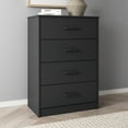 thumbnail image 4 of Mainstays Ardent 4 Drawer Dresser, Black, 4 of 17
