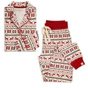 Matching Family Christmas Pajamas Burt's Bees Baby Womens 2-Piece Dashing Deer Set