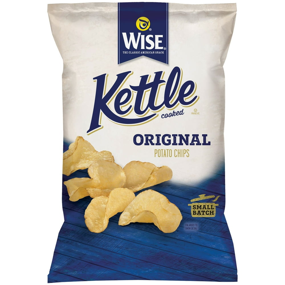 Wise Kettle Cooked Original Potato Chips, 6.5 Oz.