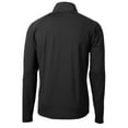thumbnail image 3 of Men's Cutter & Buck Black New England Patriots Adapt Eco Knit Hybrid Recycled Quarter-Zip Throwback Pullover Top, 3 of 3