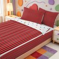 thumbnail image 3 of Erosebridal Abstract Striped Zipper Full Size Comforter Sets with Fitted Sheet and 2 Pillowcases,Line Art Zipper Bedding Set,Polkadot Reversible,4-Piece, 3 of 7