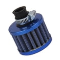 thumbnail image 1 of Respiradero de filtro de entrada de aire frío de 12 mm, piezas de motor de coche lavables, azul Sharpla Filtro de aire, 1 of 8