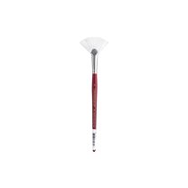 Connoisseur Brush White Taklon Short Fan #6