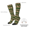 thumbnail image 4 of Sikiie Dark Green Vintage Corn Pattern Knee Socks, High Socks Long Stretchy Sock Women Knee High Stocking, Long Socks for Women, 4 of 6
