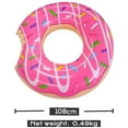 thumbnail image 3 of Giant Strawberry Pink 43” Donut Swimming Ring Tube Pool Float, 3 of 4