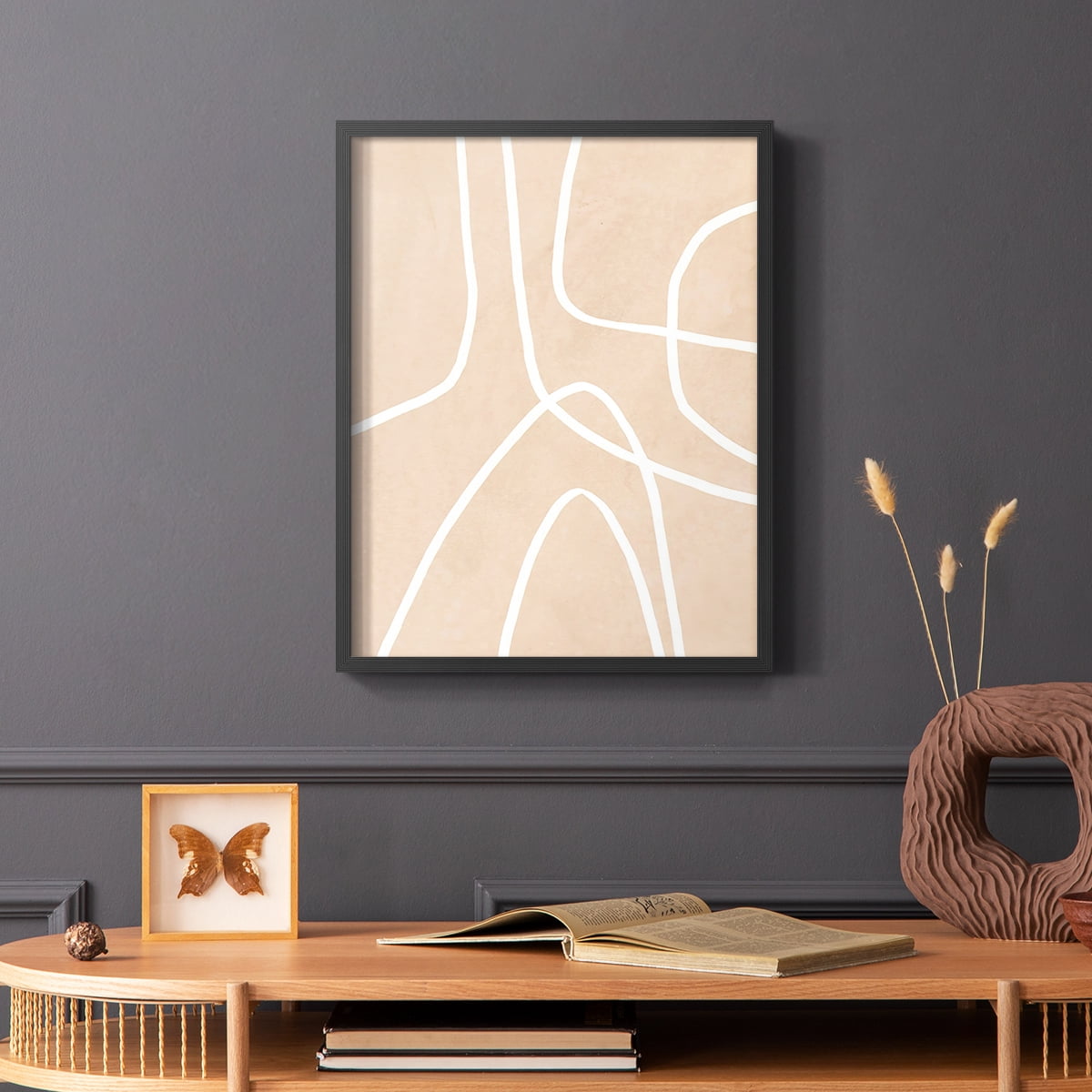 Clean Contour I in Paper Solid Wood 8 x 10 Framed Print