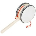 thumbnail image 3 of Hand-Cranked Wooden Rattle Drum Children'S Early Education Teaching Aids Musical Instrument Tambourine 4 Inches, 3 of 5