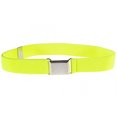 thumbnail image 1 of Kids Elastic Adjustable Strech Belt With Silver Square Buckle - Lemon Yellow, 1 of 4
