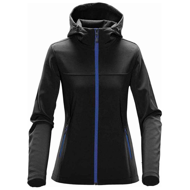 Stormtech - Chaqueta Softshell con capucha Orbiter para Mujer (Negro/Azure) Stormtech UTPC4464_blackazure
