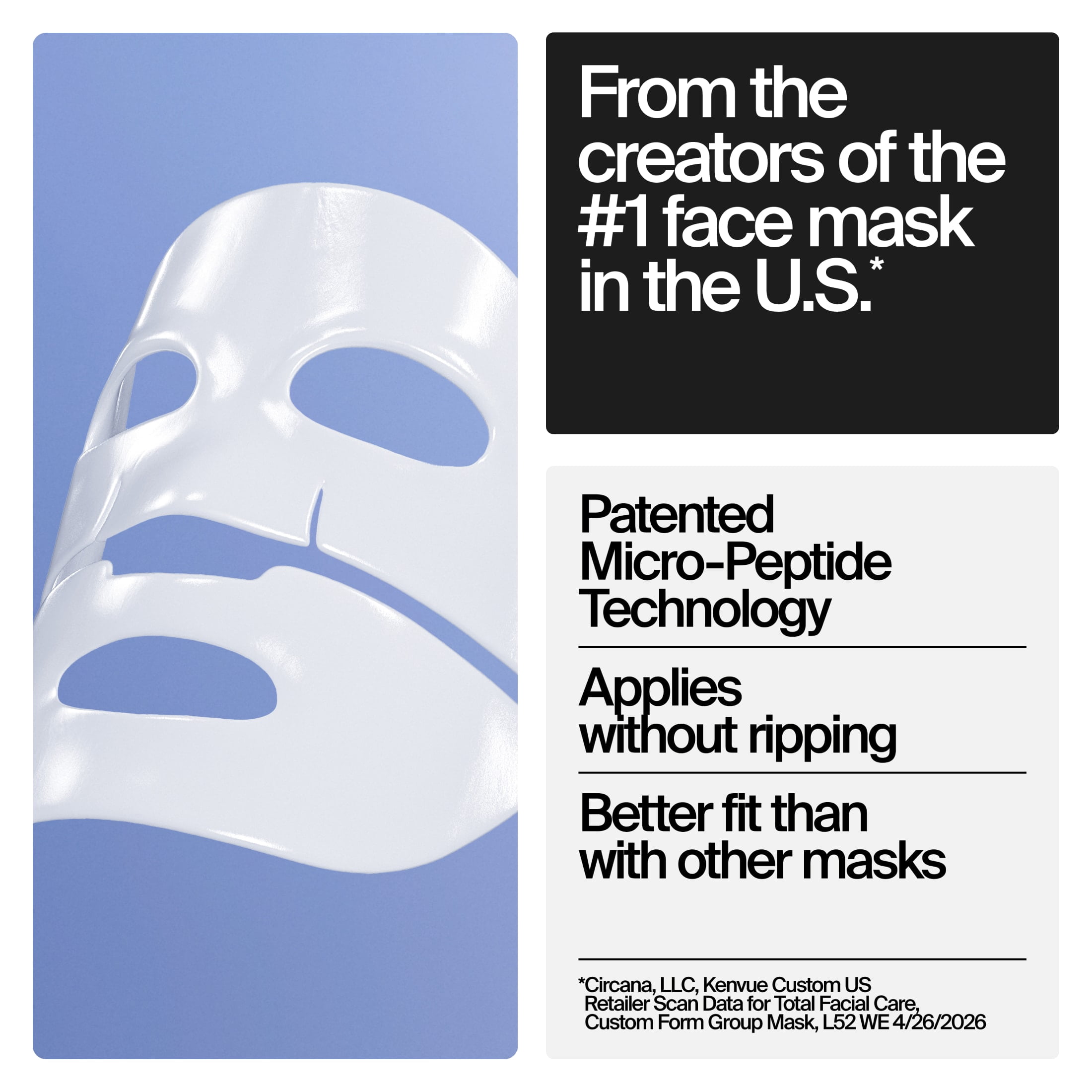 Neutrogena Collagen Bank Glass Skin Mask, 4 Count