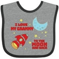 thumbnail image 3 of Inktastic I Love My Grammy to the Moon and Back Boys or Girls Baby Bib, 3 of 4