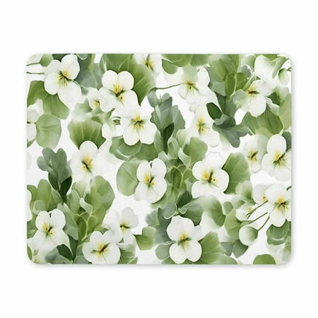 Mouse Pad, Floral Funny Mouse Pad, Gaming Mouse Mat, Square Waterproof Mouse Pad Non-Slip Rubber Base MousePads for Office Home Laptop Travel