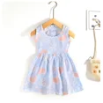 thumbnail image 1 of Robe Sans Manches pour Filles Bébé Mignonne Imprimée Dessin Animé Robes de Princesse en Coton Vêtements d'Été pour Enfants Vêtements de Plage pour Filles, 1 of 1