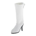 thumbnail image 1 of Accesorios de vestir para muñecas de princesas a escala 1/6, botas de cuero sintético para muñecas de 60 cm, para niños. Blanco, 1 of 9