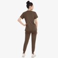 thumbnail image 2 of Set de exfoliantes médicos Eadflie para mujer, top con cuello en V y pantalones deportivos, 2 of 7