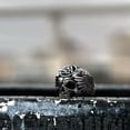 thumbnail image 3 of K-KED Vintage Wings Valknut Skull Ring Stainless Steel Men's Viking Skull Biker Ring-10, 3 of 6