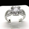 thumbnail image 2 of Carlita Engagement Ring Sterling Silver Womens Cz Ginger Lyne Collection, 2 of 5