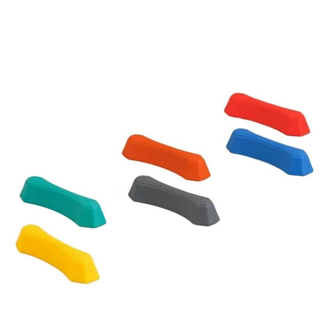 Tachiuwa Ensemble de Jeu Montessori pour Enfants avec Poutre d'Équilibre, Pierre de Marche, Parcours d'Obstacles Coloré Empilable, Surface Texturée Antidérapante pour Enfants, 6 Pcs