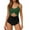 Green, variant on RUTAYY Women's One Piece Swimsuits High Waisted Wrap Tie Back Solid Color Water Sport Swimsuit