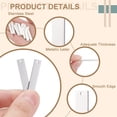 thumbnail image 3 of 16Pcs 304 Stainless Steel Connector Charms Blank Tags Rectangle Stamping Blank Tags with Two Holes for Engraving or Stamping DIY Bracelet Necklace 1.34x0.24x0.06inch Silver DIY, 3 of 5