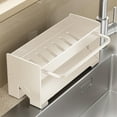 thumbnail image 4 of VQPeo Utensil Holder, Compact Kitchen Sink Drying Rack - Durable and Stylish Solution, Self-Draining Tray Design, with Rag Rack, 4 of 5
