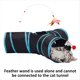 thumbnail image 3 of Juguetes de Tubo de Túnel para Gatos, Plegables en 3 Direcciones, Túneles para Gatos de Interior, Pelota de Juguete con Agujero Perforado para Gatos, Cachorros, Gatitos y Conejos, 3 of 6
