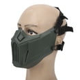 thumbnail image 3 of Protección facial táctica protección facial cs protector facial equipo de seguridad táctica Tactic Half Face Guard Transpirable Cómodo Equipo de protección militar para, 3 of 8