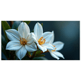 thumbnail image 2 of Beautiful White Flower Themed Backdrop Banner Party Decorations Background Photo Props for Garden Parties Spring Celebrations Weddings and Indoor Decor, 2 of 4