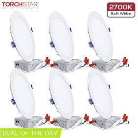 Commercial Electric 6 In Soft White Recessed Led Can Disk Light Walmart Com Walmart Com