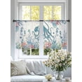 thumbnail image 4 of Coastal Octopus Sheer Curtains 54 Inch Length 2 Panels for Living Room, Summer Beach Nautical Ocean Coral Seahorse Voile Kitchen Curtain Set, Luxury Privacy Drapes Window Treatment for Bedroom, 4 of 7