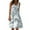 Light Blue, variant on Sundresses for Women Trendy Sleeveless Mini Dress Floral Print O Neck Summer Tiered Sun Dresses Casual Fashion Boho a Line Dress