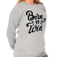 thumbnail image 5 of Born Win Winner Victory Motivation Women's Long Sleeve T Shirt Brisco Brands M, 5 of 5
