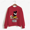 thumbnail image 2 of Sudadera básica de cuello redondo para mujer, nueva sudadera con capucha con estampado de Minnie Mouse de Disney de primavera 2024, jersey informal Harajuku para niña, 2 of 5