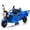 Blue, variant on Cirui 12V Kids Electric 3-Wheel Cargo Truck with 12.6" Extra Wide Seat,Dump Truck with Extra Large Storage Bed, Music, LED Lights, 2WD,Ride on Toy Car for Boys Girls Aged 3+, Green